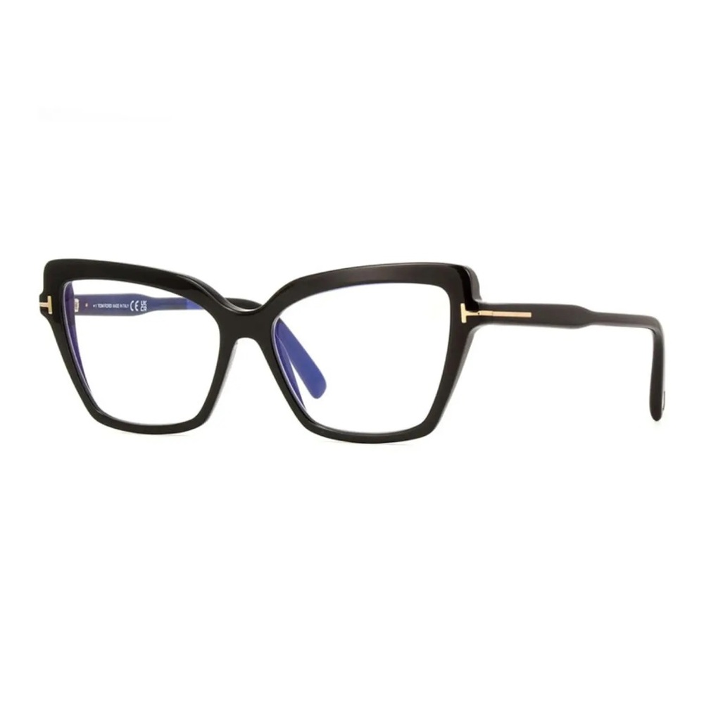 New Tom Ford Eyeglasses FT5948-B 001 Shiny Black 55mm